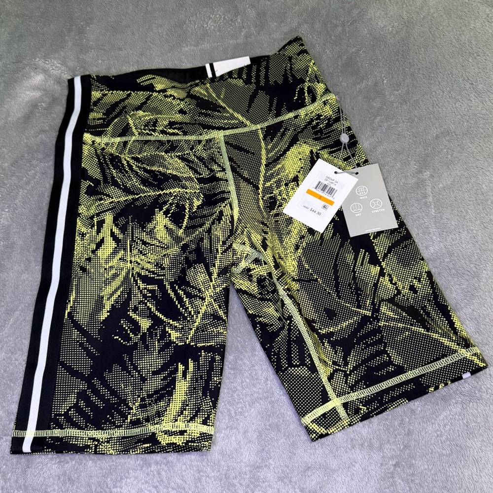 Vibrant Black and Yellow Women’s Athletic Shorts